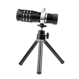 12x Zoom Camera Lens and Tripod