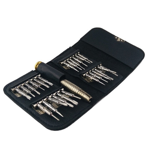 Universal Screwdriver- 25 Heads for Glasses, Smartphones & More